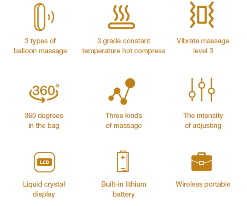 Heated Air Compression Leg Massager